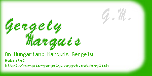 gergely marquis business card